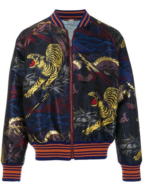 bomber gucci tiger|Gucci bomber men.